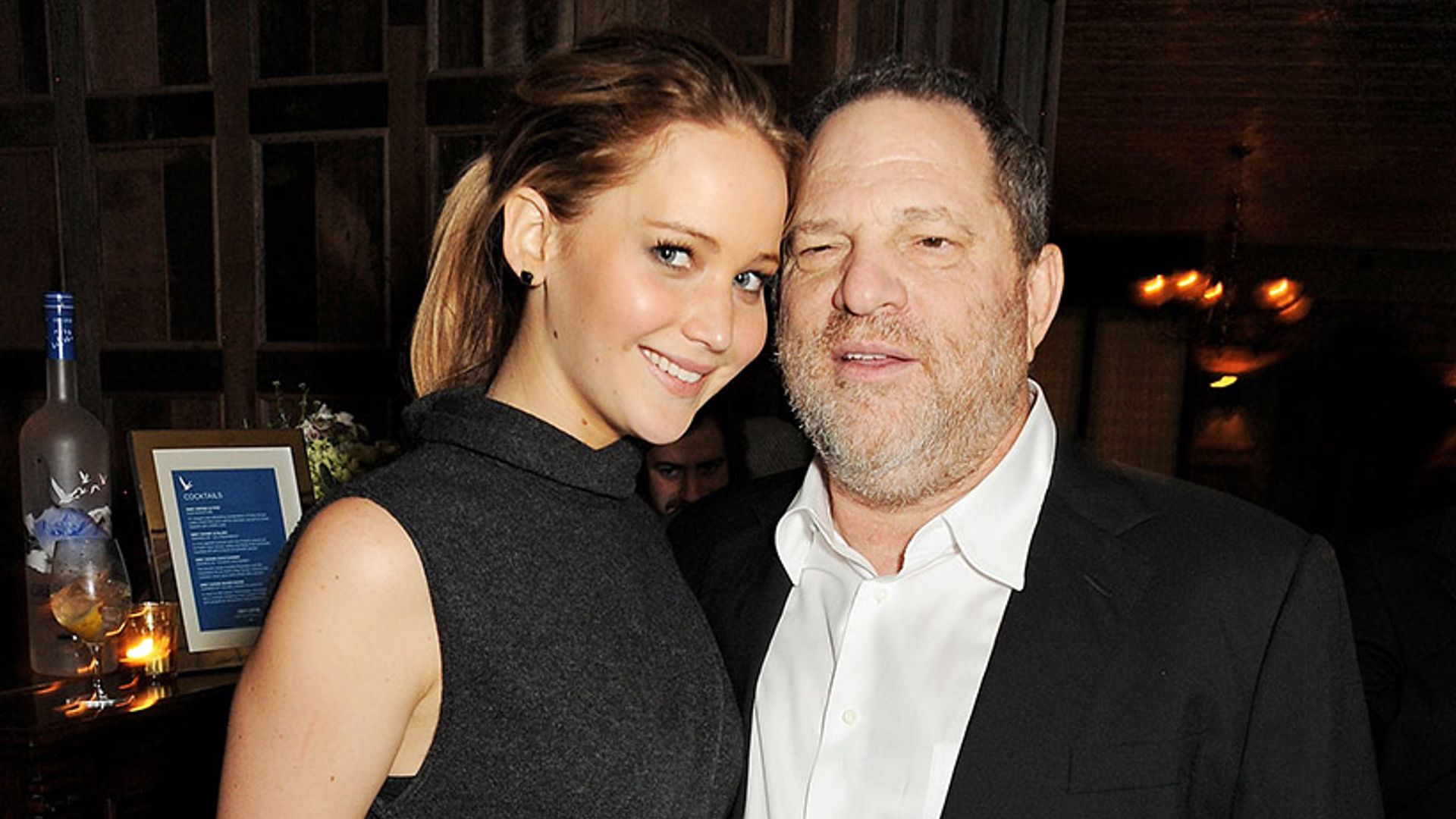 Jennifer Lawrence with Harvey Weinstein