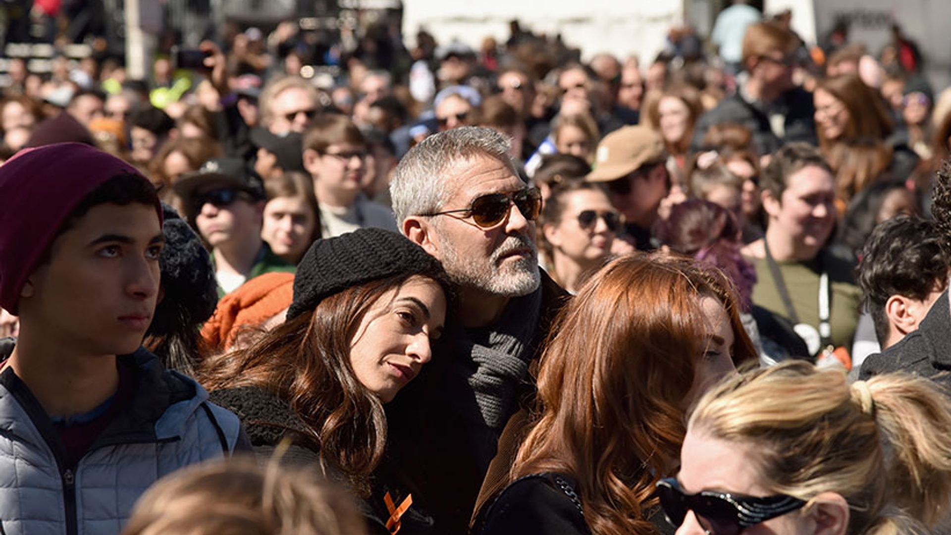 george and amal clooney march for our lives