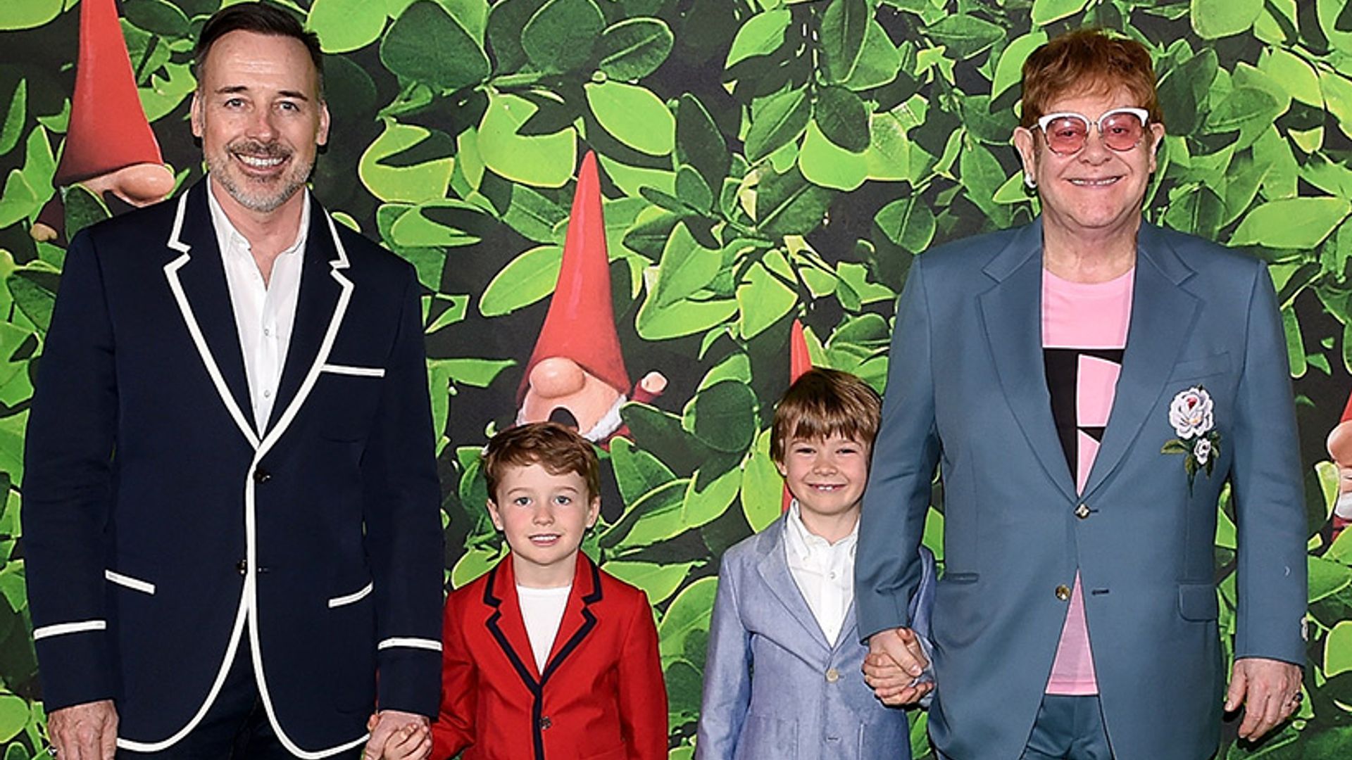 Elton John's children are all grown up in rare back to school photo
