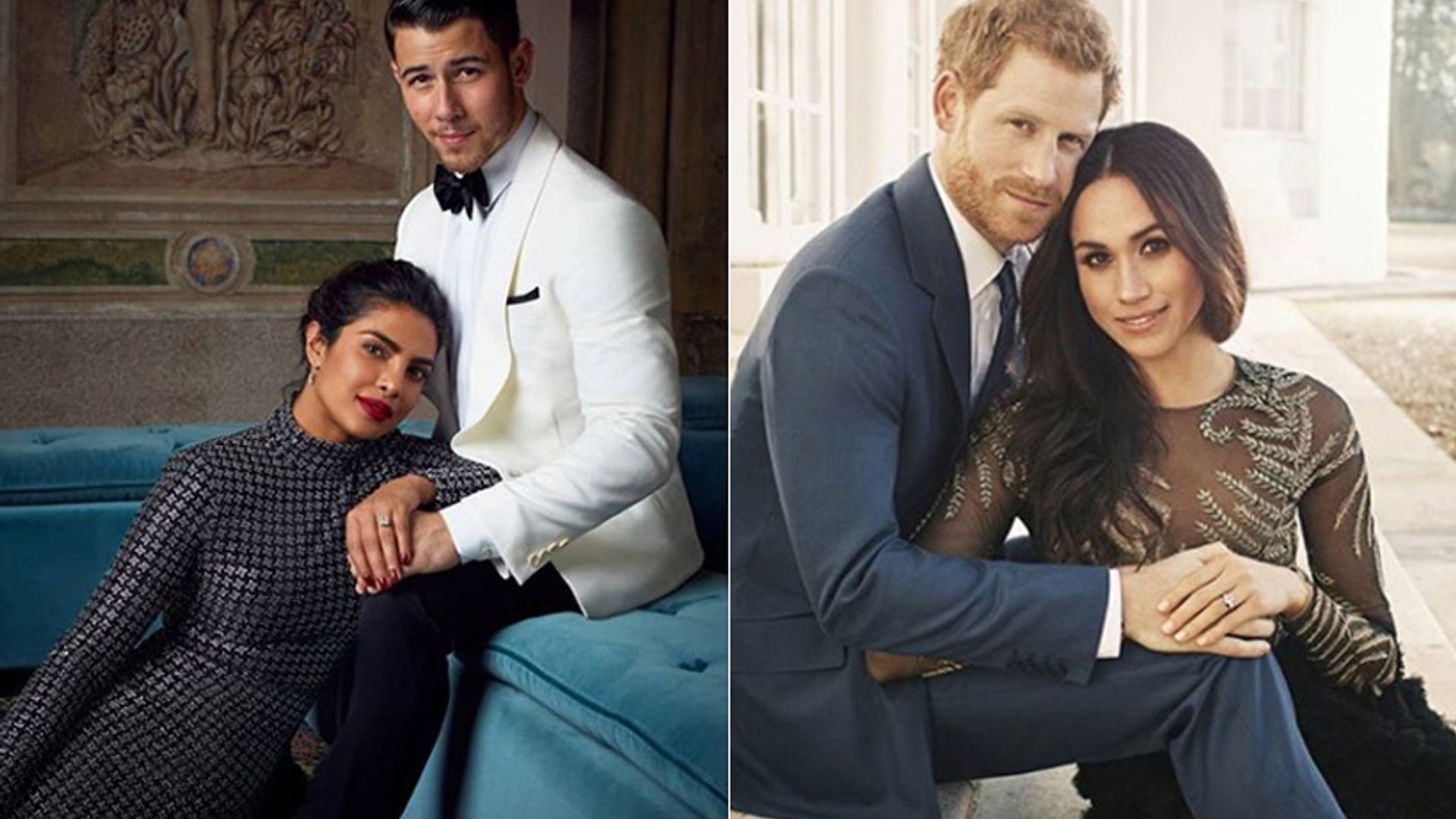 Priyanka Chopra and Nick Jonas recreate Meghan and Harry's engagement pose using same photographer
