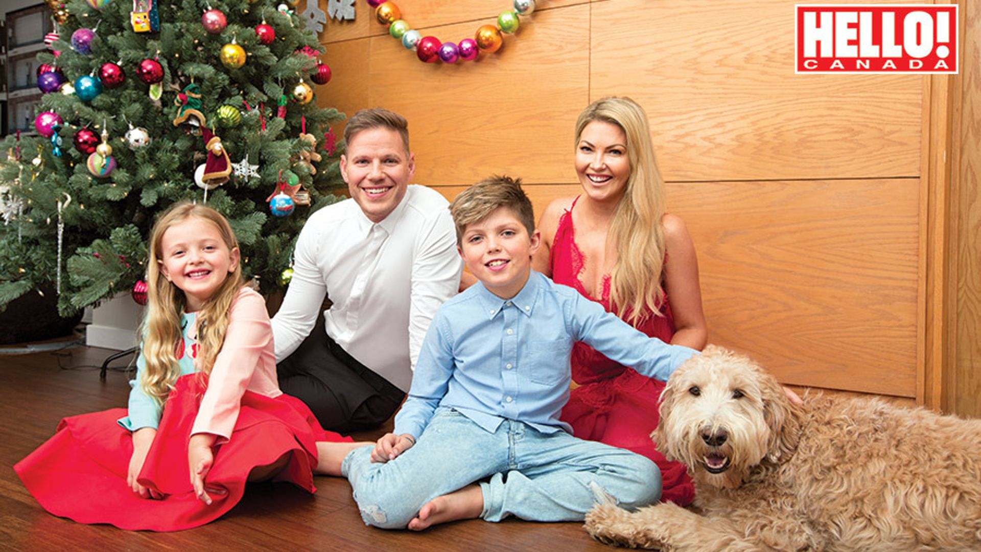 Home for the holidays! Cheryl Hickey counts down to Christmas in her first family photo shoot