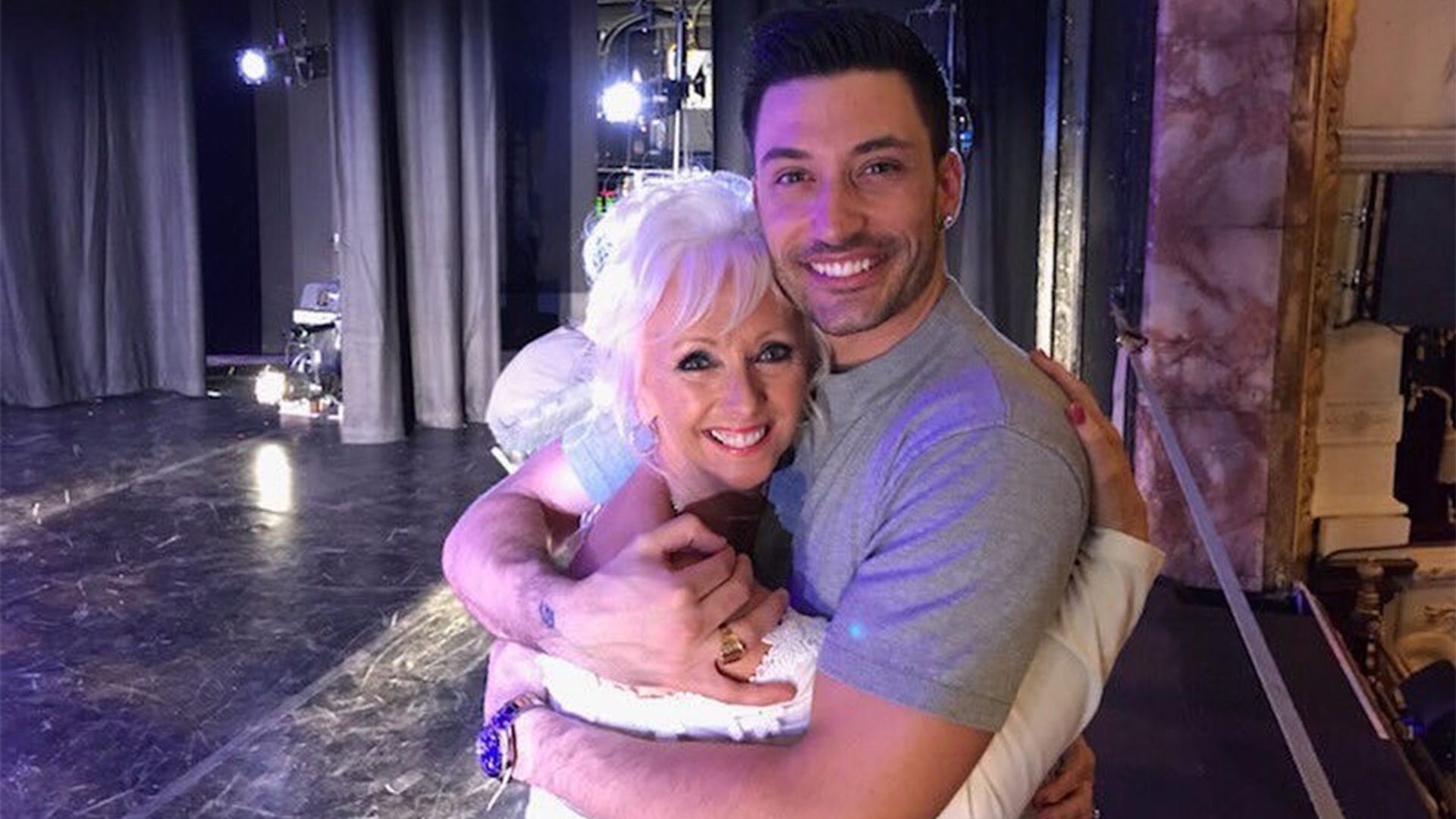 Debbie McGee's sweet reunion with former Strictly partner Giovanni Pernice