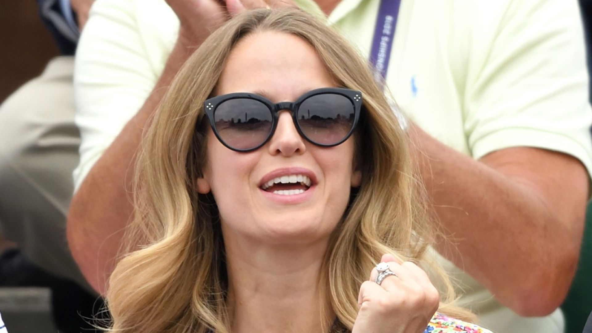 Kim Sears experiences rollercoaster of emotions as she cheers on husband Andy Murray at Wimbledon