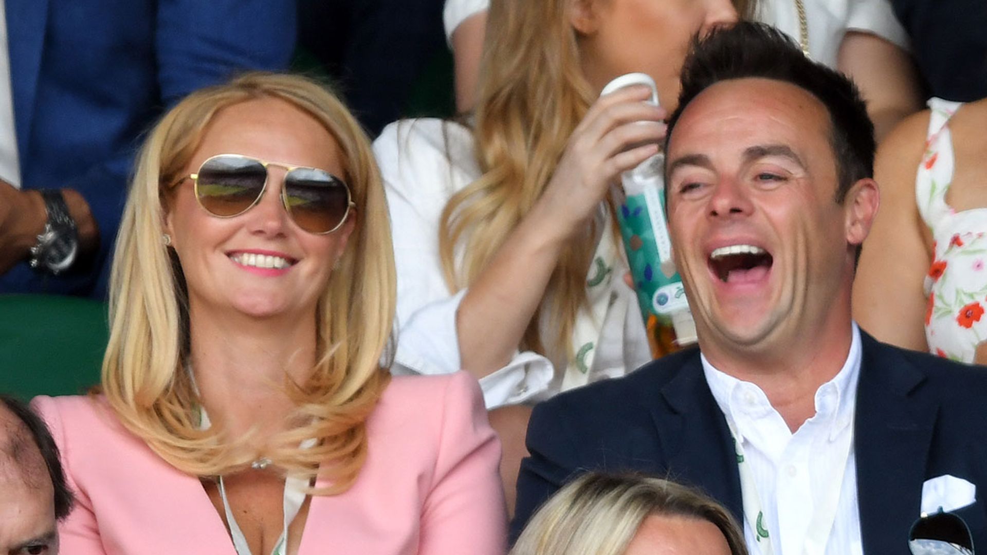 Ant McPartlin and girlfriend Anne-Marie Corbett get photobombed by this TV star
