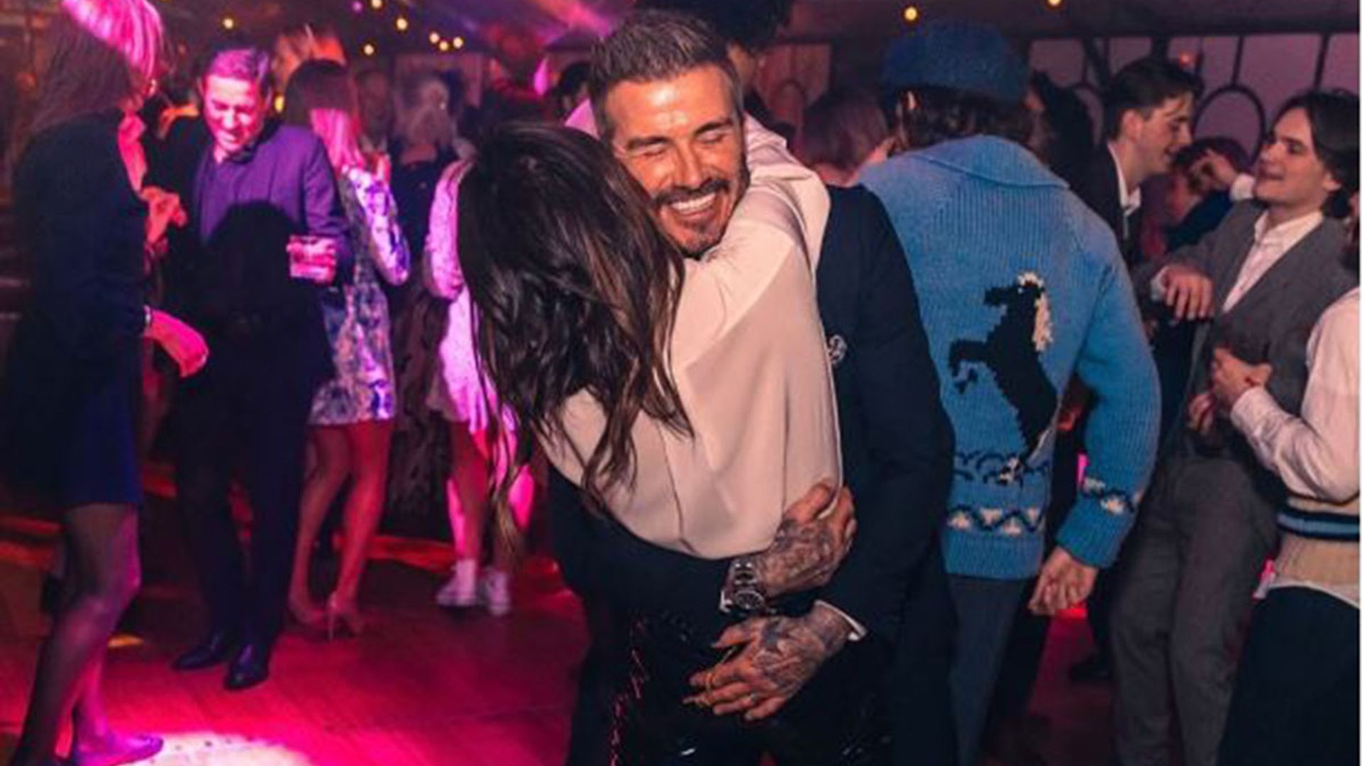 Victoria Beckham and David Beckham look incredibly loved-up at Brooklyn's  21st birthday | HELLO!