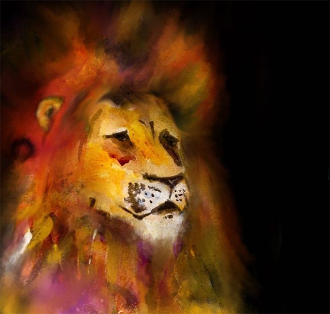 matt-baker-lion-painting
