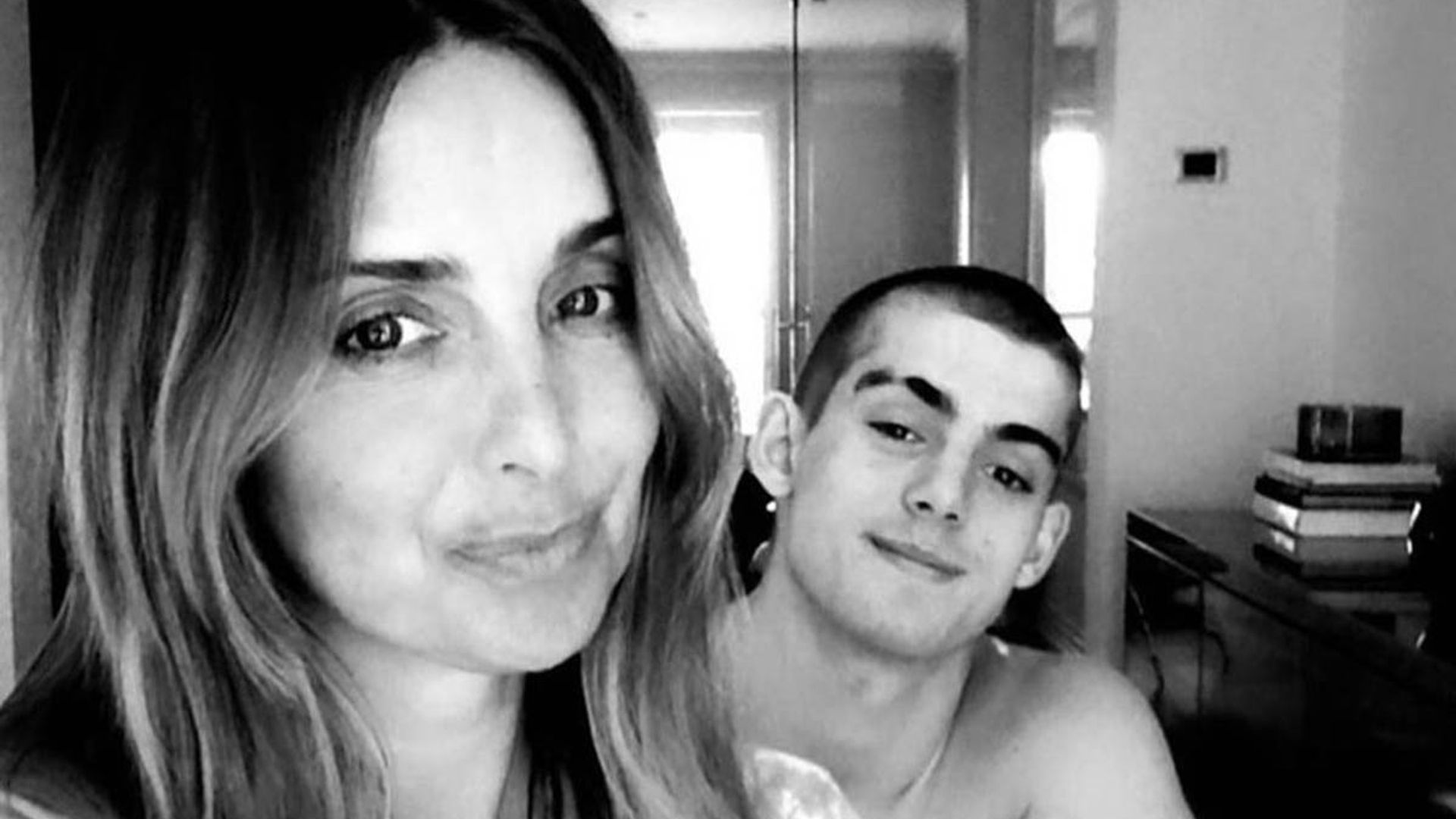 Louise Redknapp shares rare picture of topless lookalike son Charley