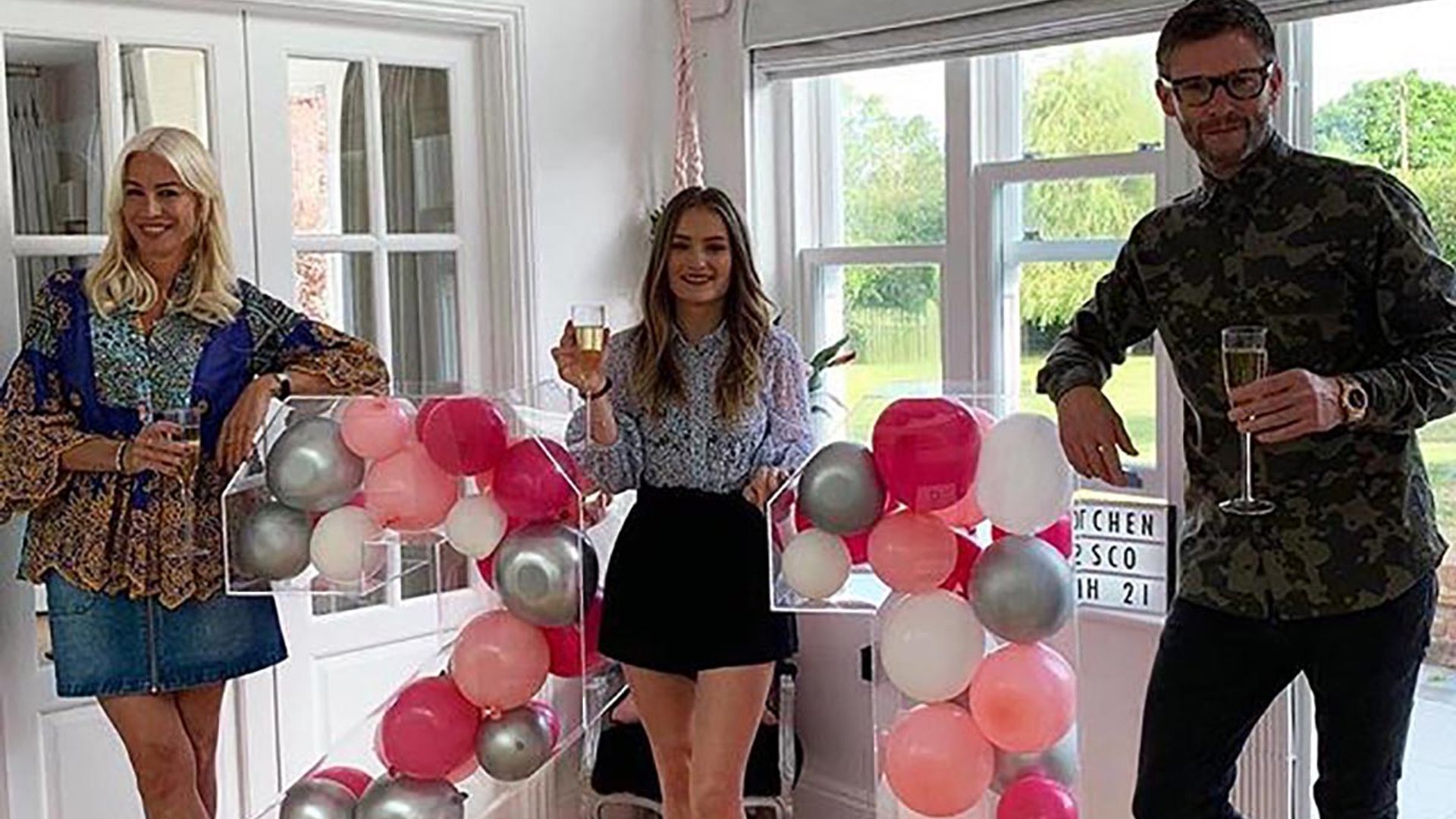 Denise Van Outen throws stepdaughter Leah an epic 21st birthday – with Chanel cake included