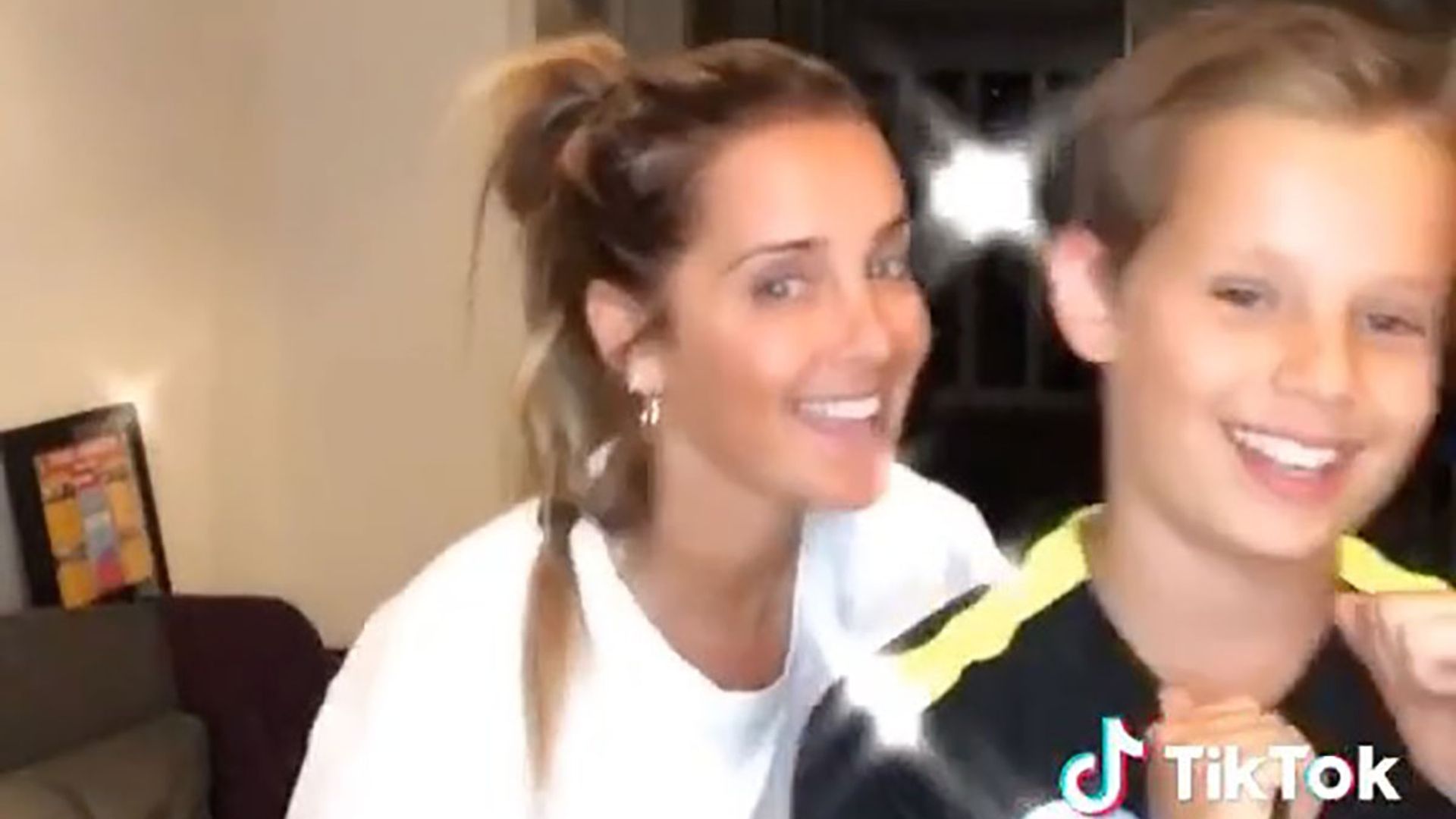 Louise Redknapp delights fans as youngest son Beau joins her in sweet dance video