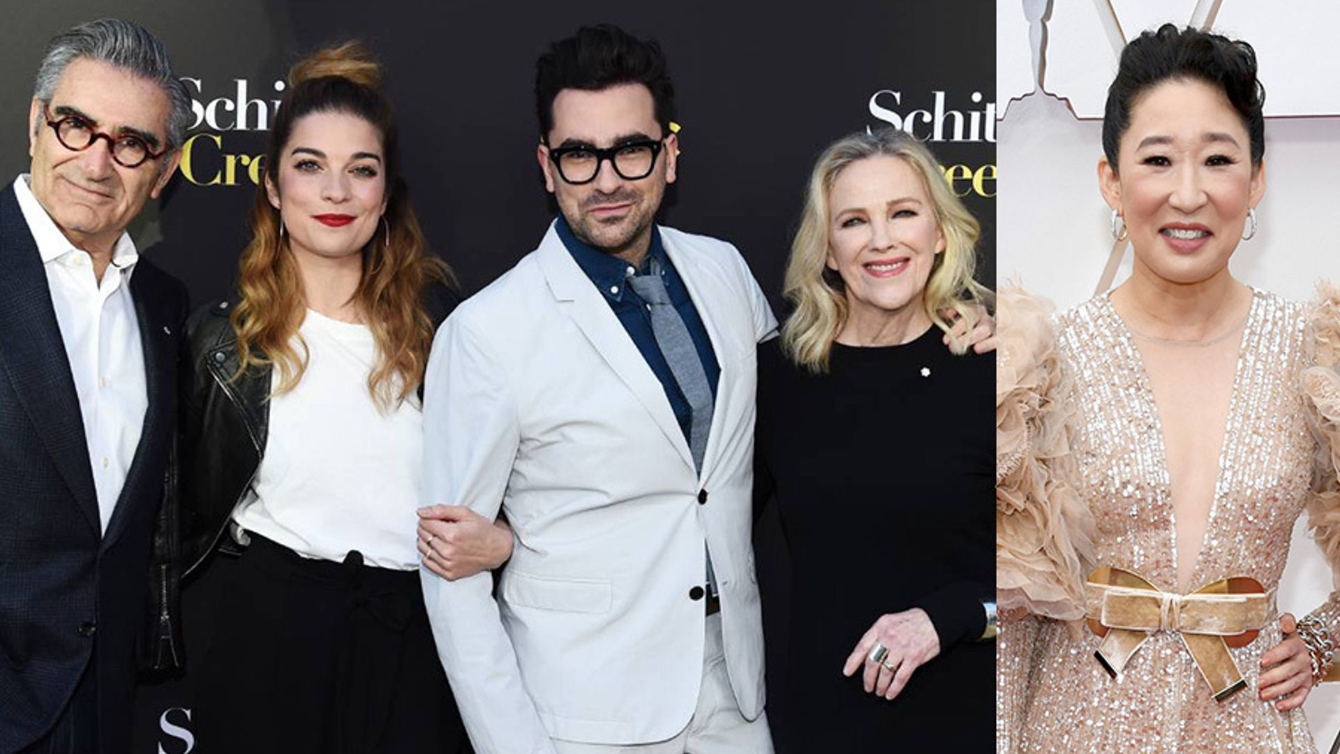 Sandra Oh, Justin Trudeau and many more stars were *so* excited about 'Schitt's Creek' sweeping the Emmys