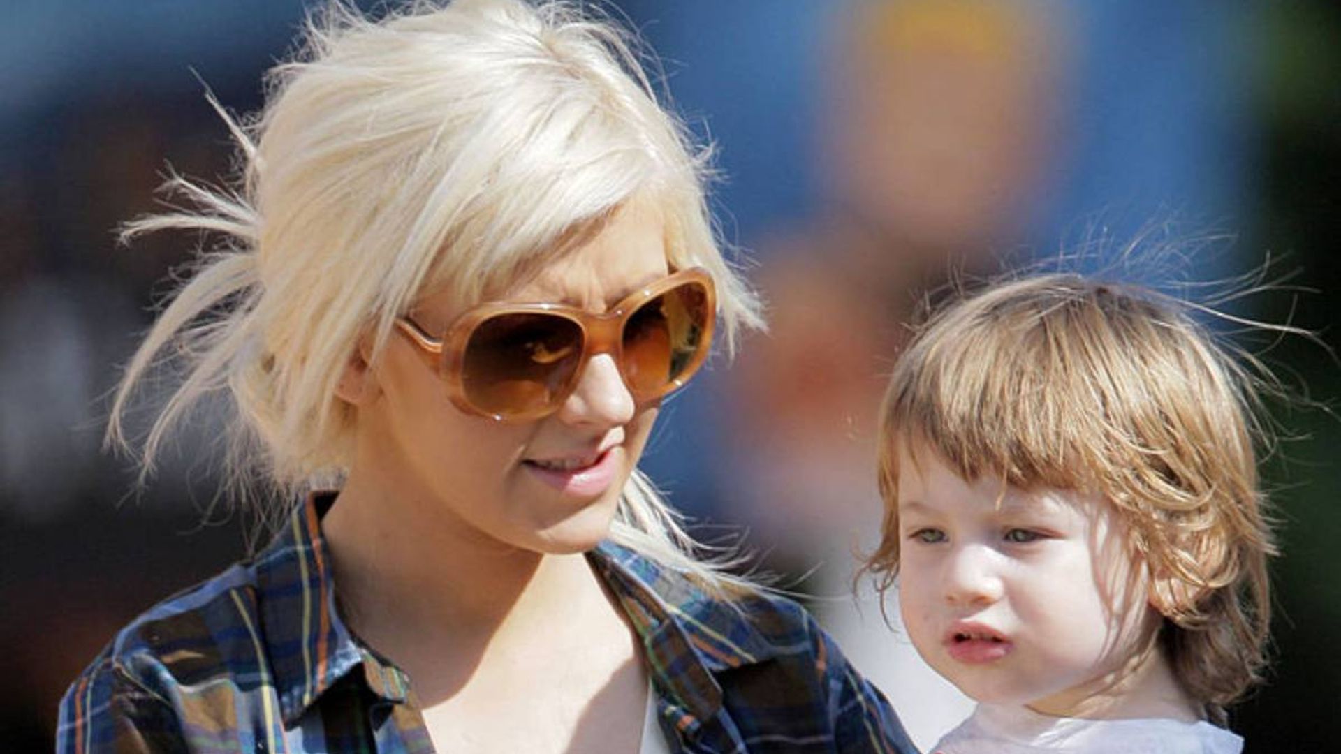 Christina Aguilera shares rare photo of son - and he's so grown up