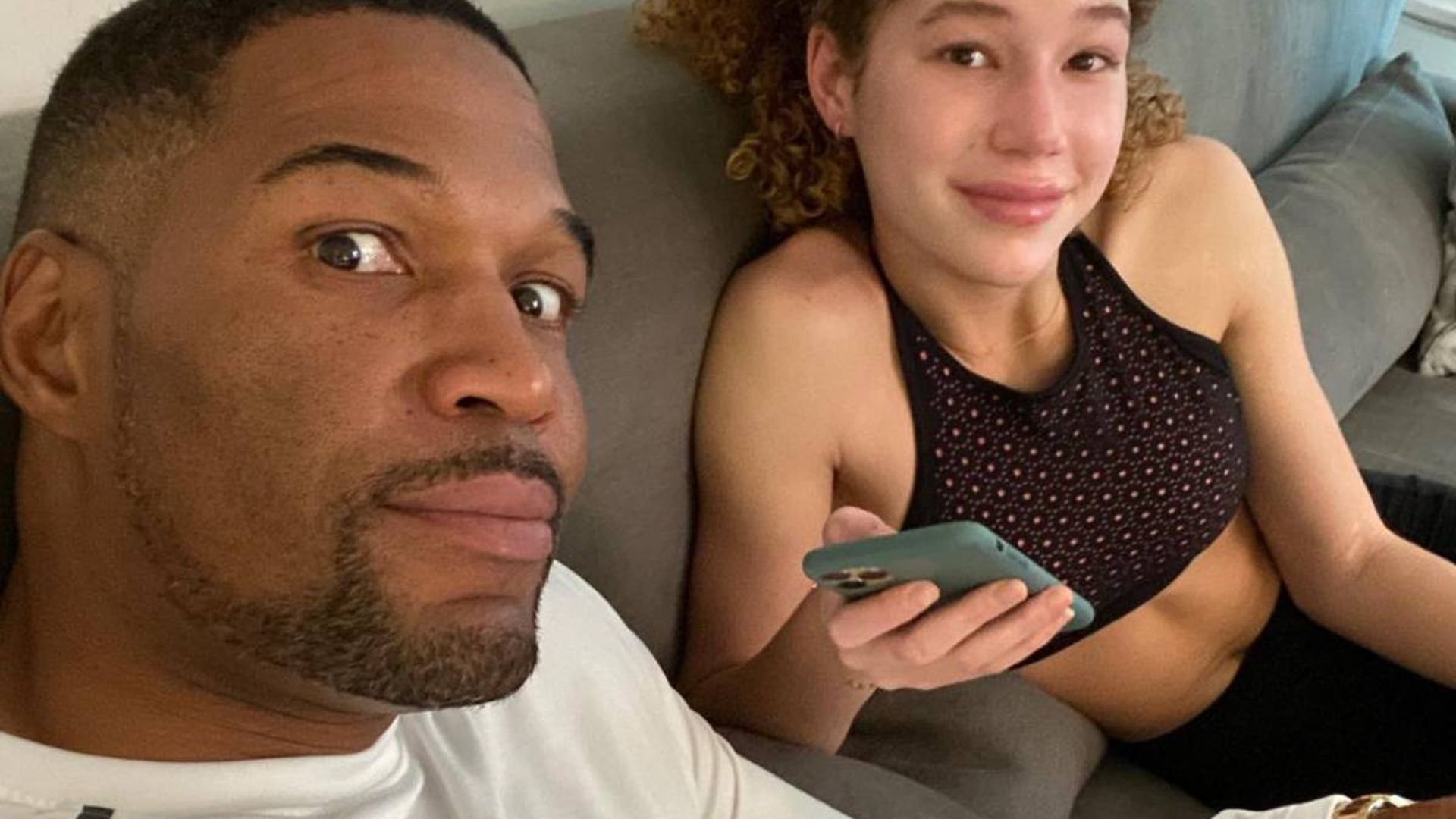 Michael Strahan pays tribute to his children during covid recovery – see rare photos