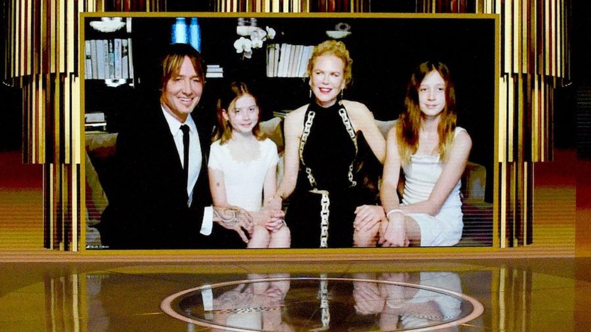 Nicole Kidman and Keith Urban's daughters make very rare appearance at the 2021 Golden Globes from home
