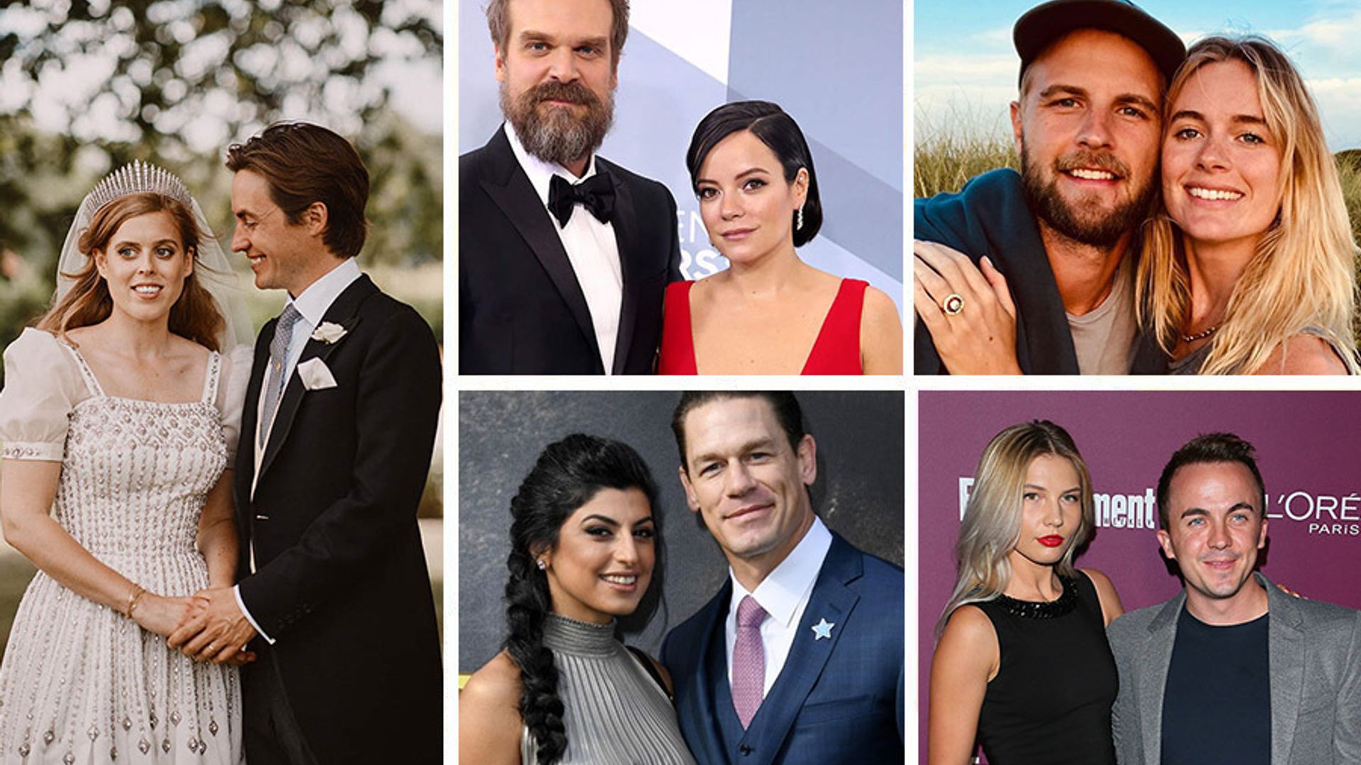 Royals and celebrities who tied the knot in 2020