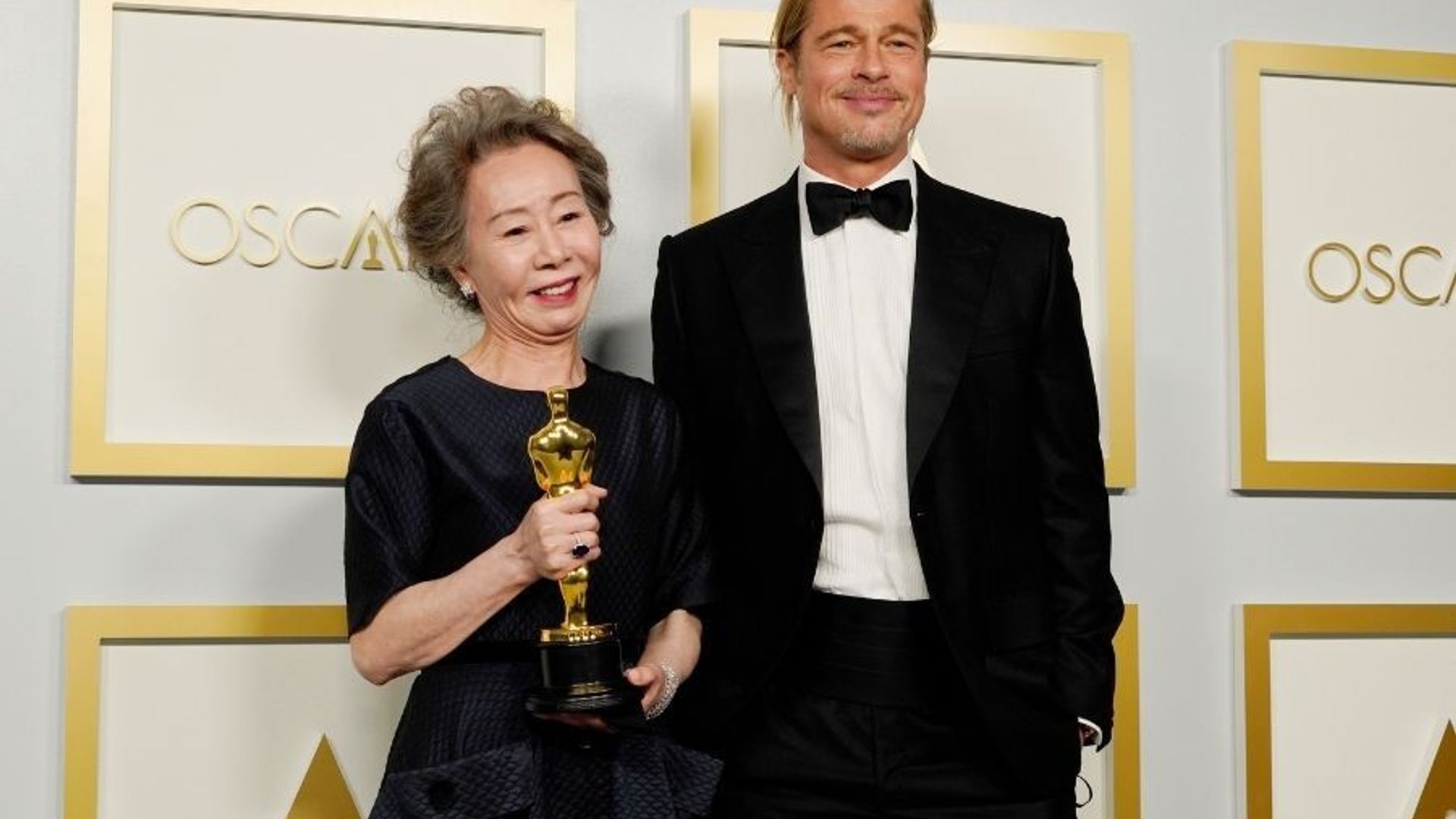 Brad Pitt had an emotional moment at the Oscars