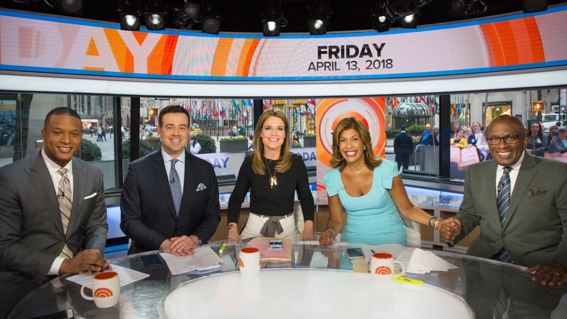 Savannah Guthrie and Hoda Kotb reunite with Today team for special occasion