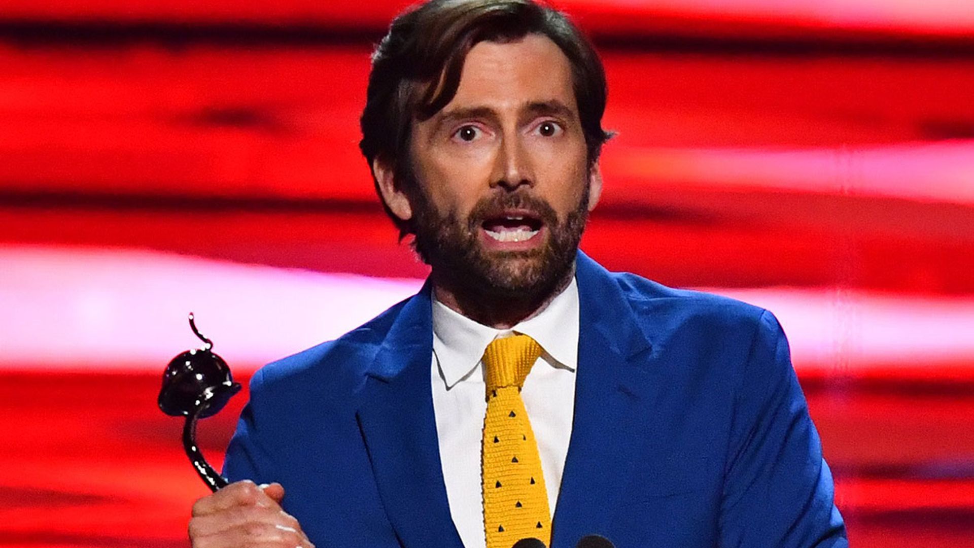 David Tennant pays heartfelt tribute to teary-eyed wife Georgia after NTAs win