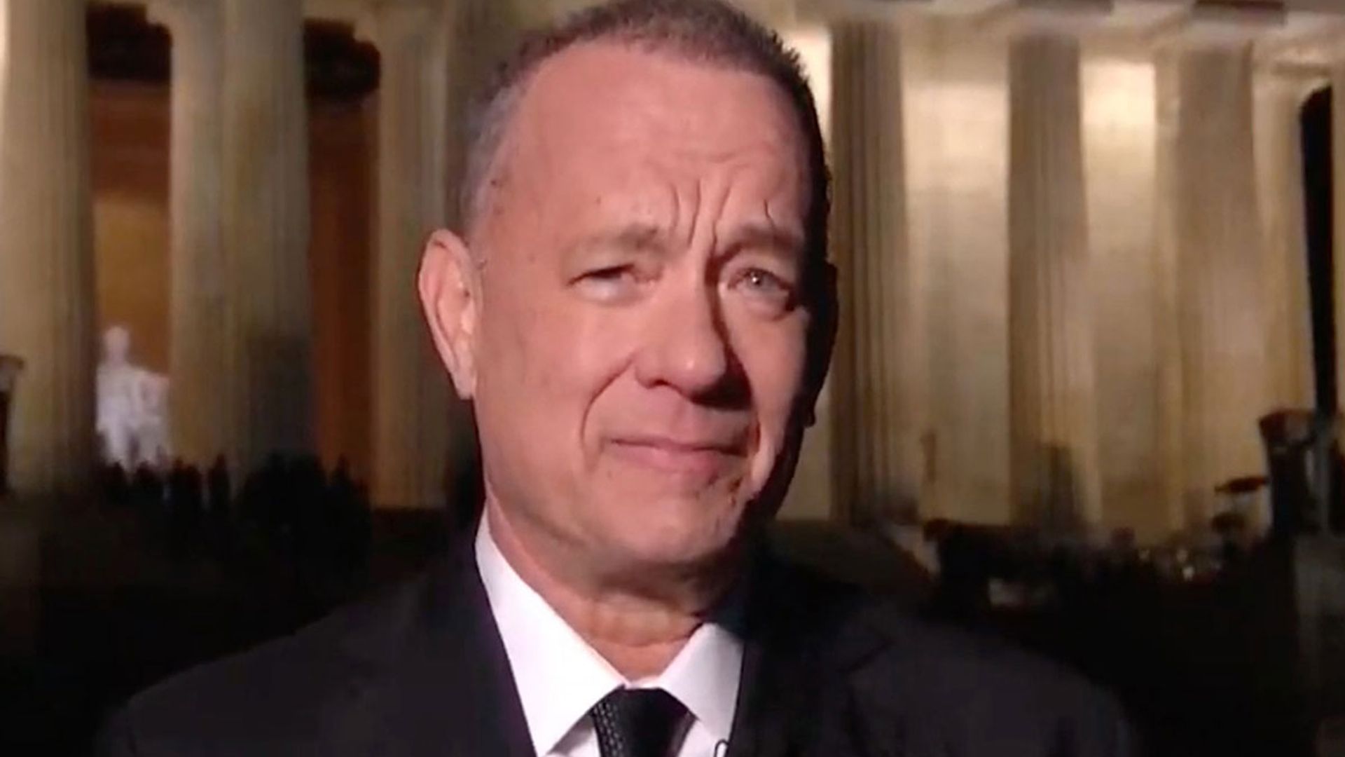 Tom Hanks in tears during emotional tribute following heartbreaking loss