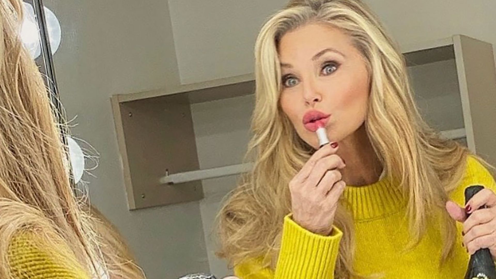 Christie Brinkley dances in figure-hugging mini green dress – and fans make cheeky comment!
