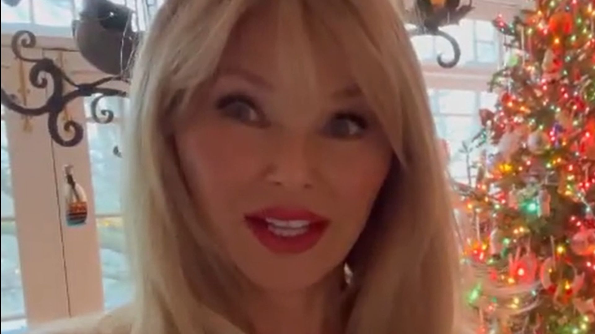 Christie Brinkley wows fans with a very unexpected Christmas tree
