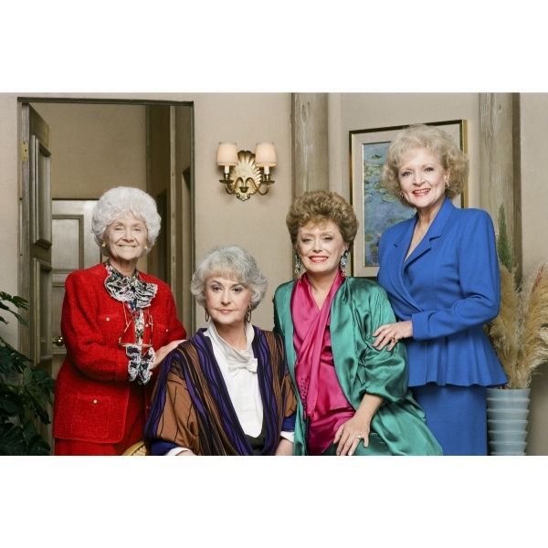Betty White with her Golden Girls co-stars