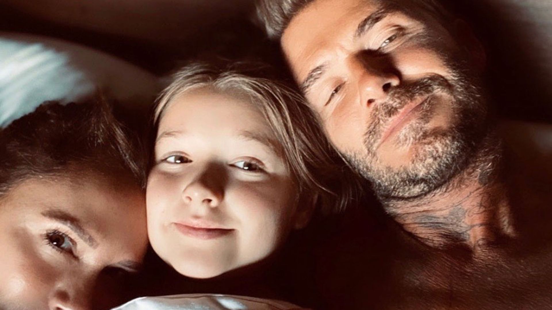 Victoria Beckham reacts after husband David is left in shock by daughter Harper's new 'crush'