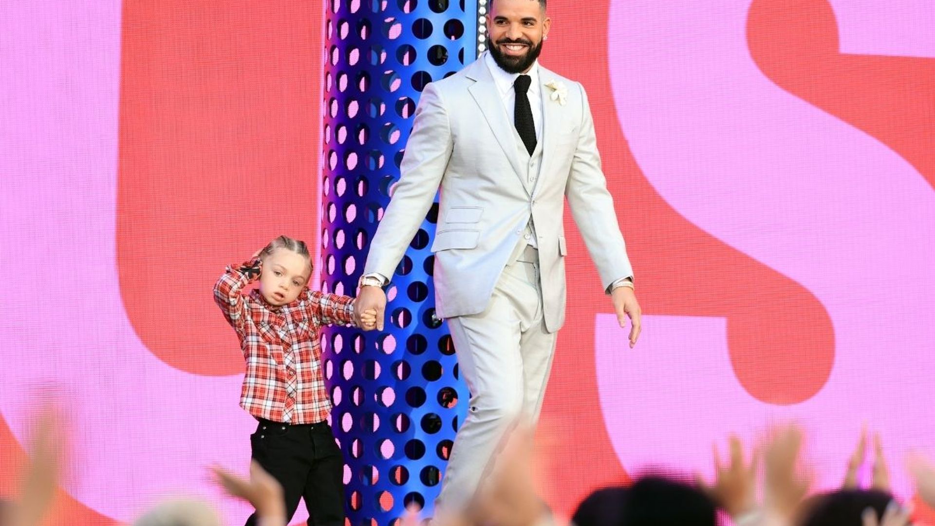 Drake's son Adonis teaches him French in funny and adorable video
