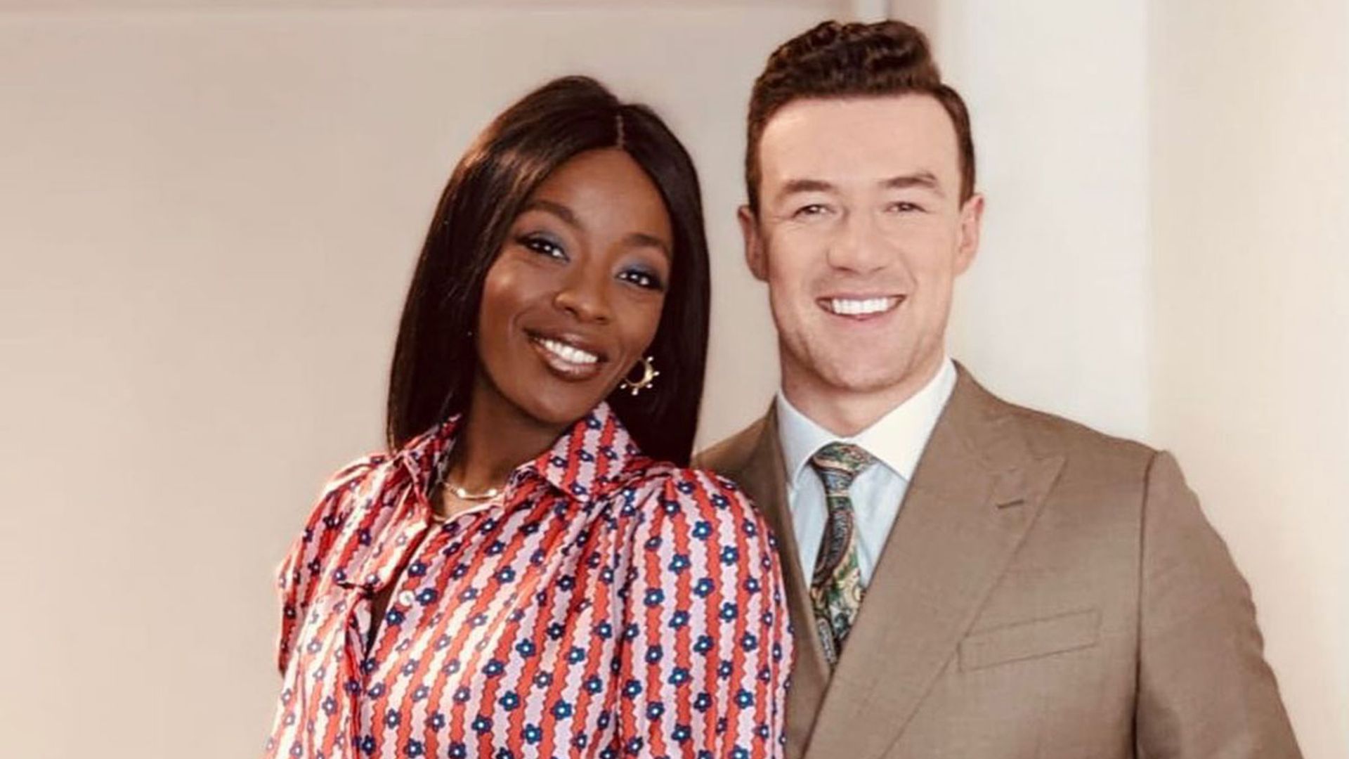 Strictly's AJ Odudu and Kai Widdrington are all smiles as they reunite for special reason