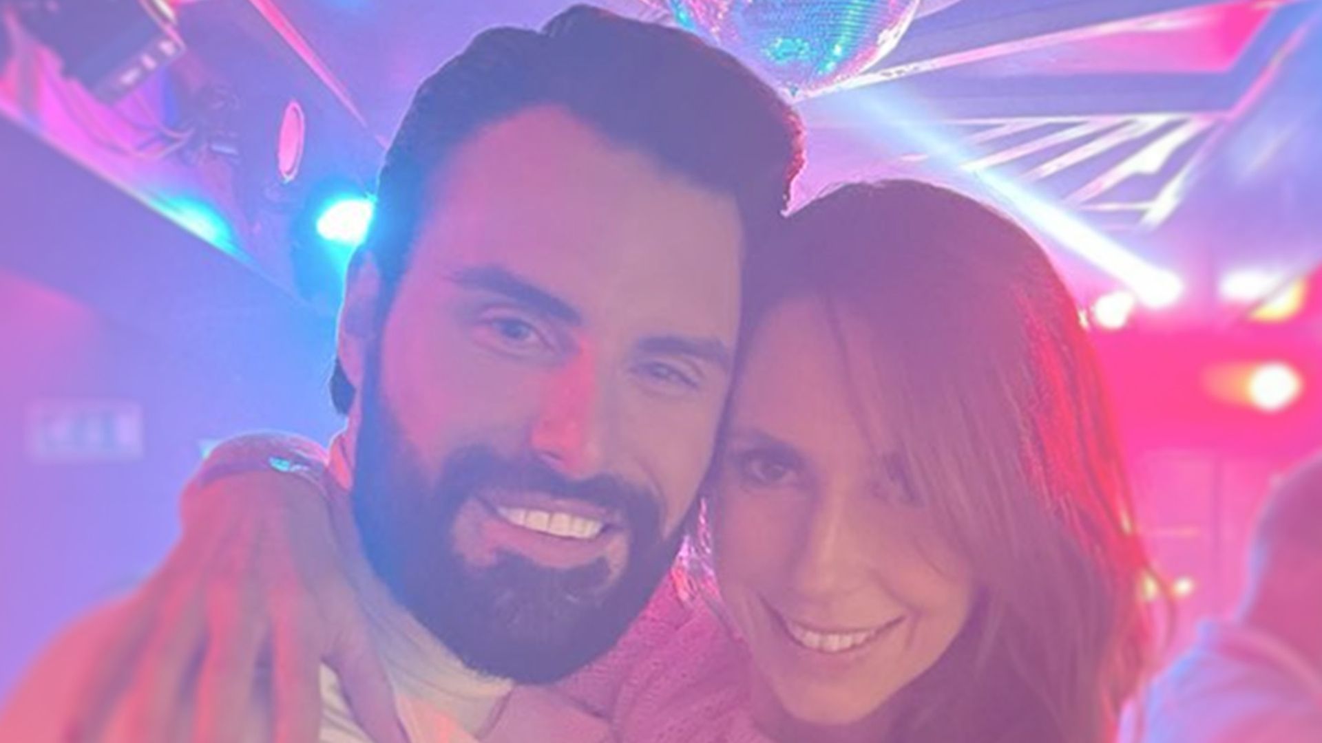 Alex Jones and Rylan Clark pole dance during epic night out