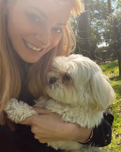 tess-daly-with-her-dog