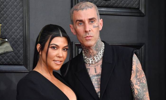 Kourtney Kardashian shares new message with photos from hospital with Travis Barker during 'nightmare' time