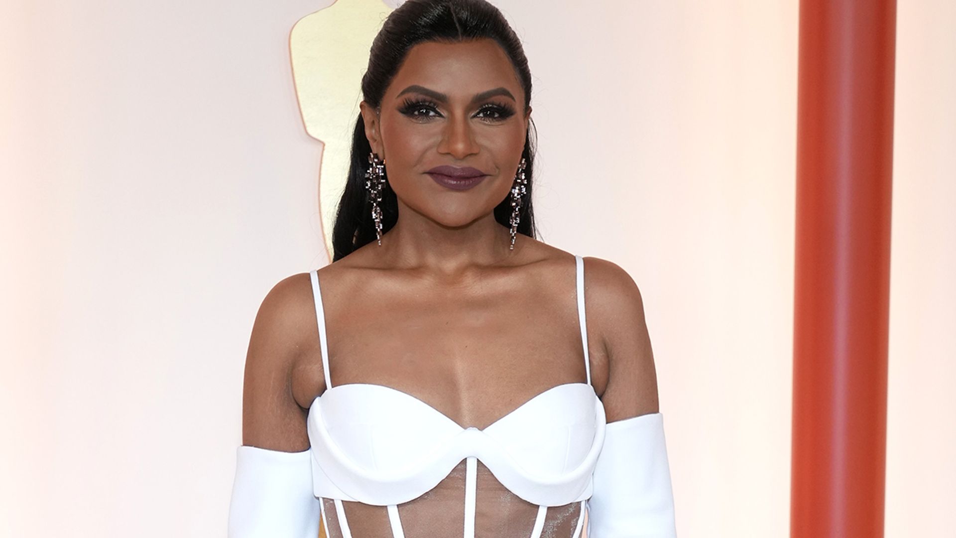 Mindy Kaling teases her upcoming wedding after dazzling in white gown