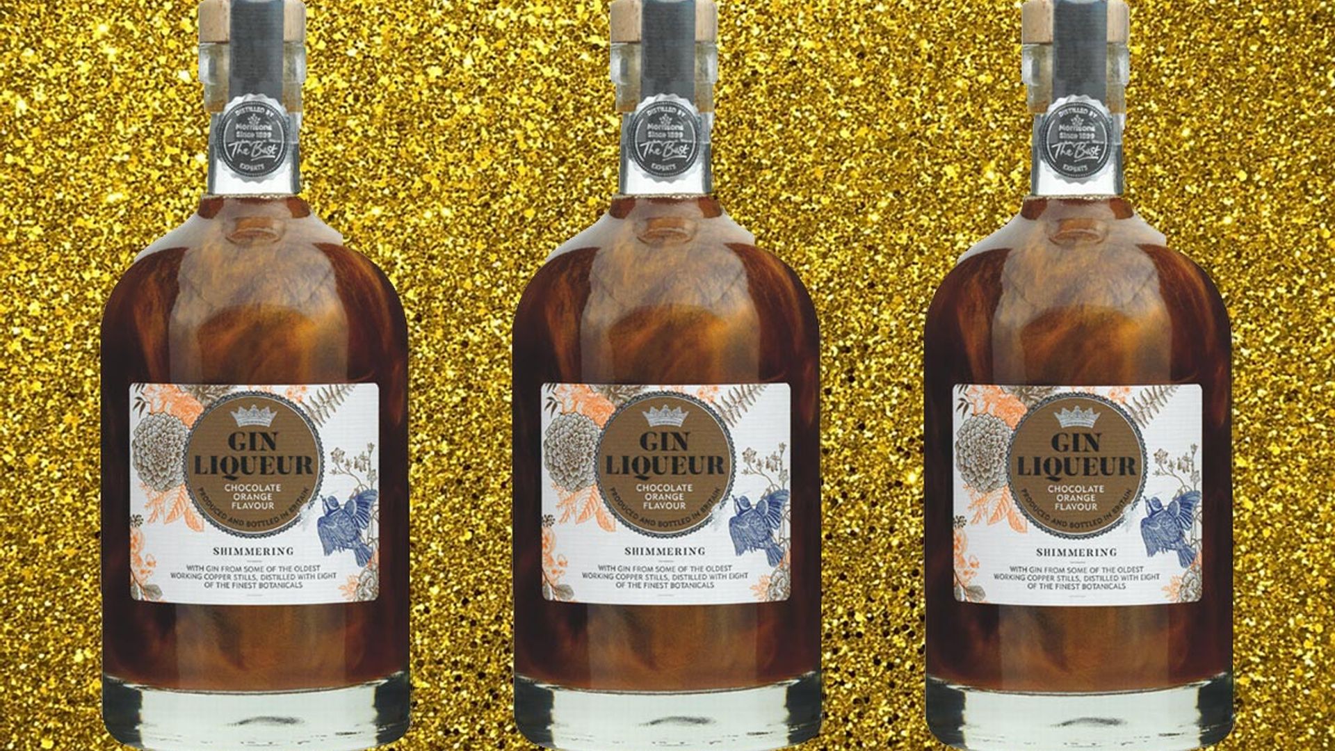 Morrisons has launched a glittery chocolate orange gin for Christmas and it's only £10
