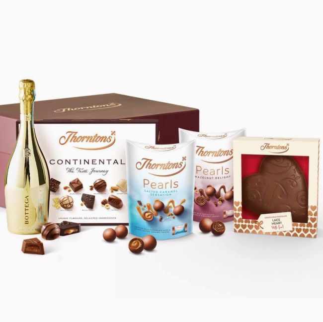 thorntons prosecco and chocolate hamper