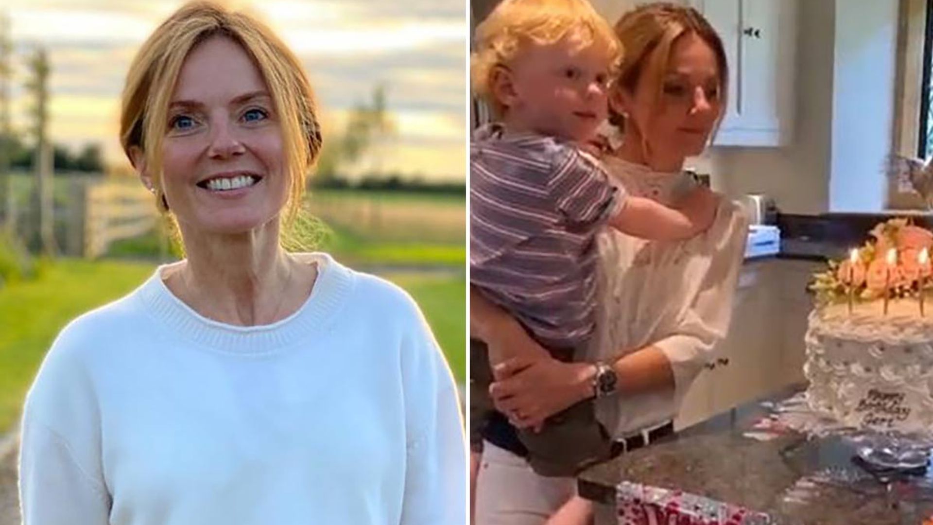 Geri Horner toasts special occasion with the most mouth-watering cake