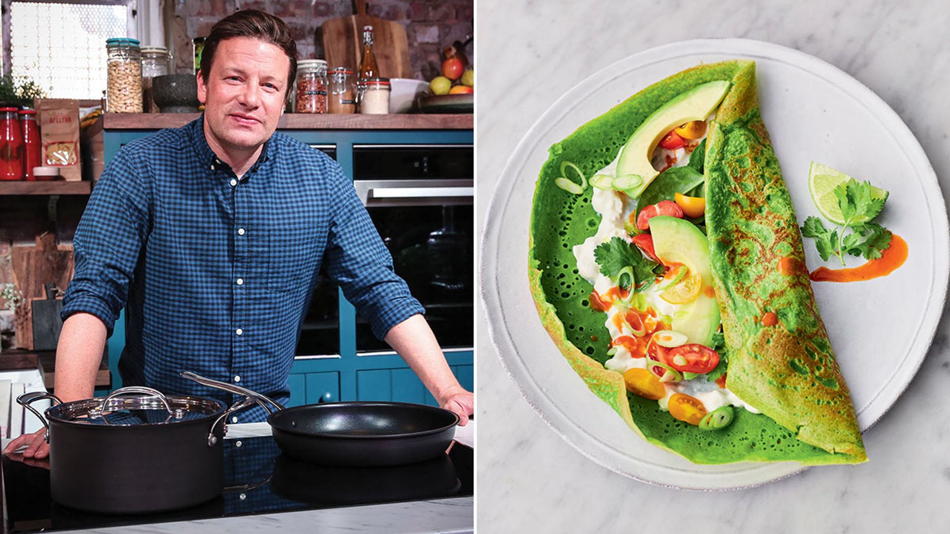 Jamie Oliver shares mouth-watering spinach pancake recipe