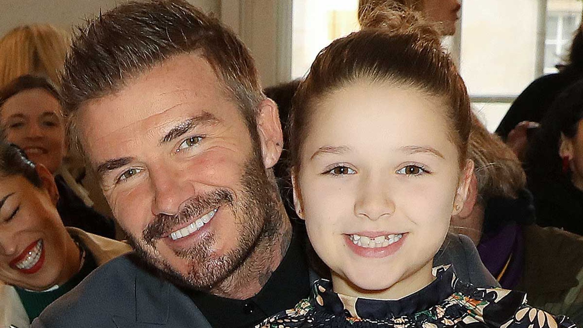 Breakfast with the Beckhams! David Beckham teaches Harper new skill in adorable video