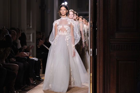 Valentino closes Paris Couture Week with bridal-inspired collection ...