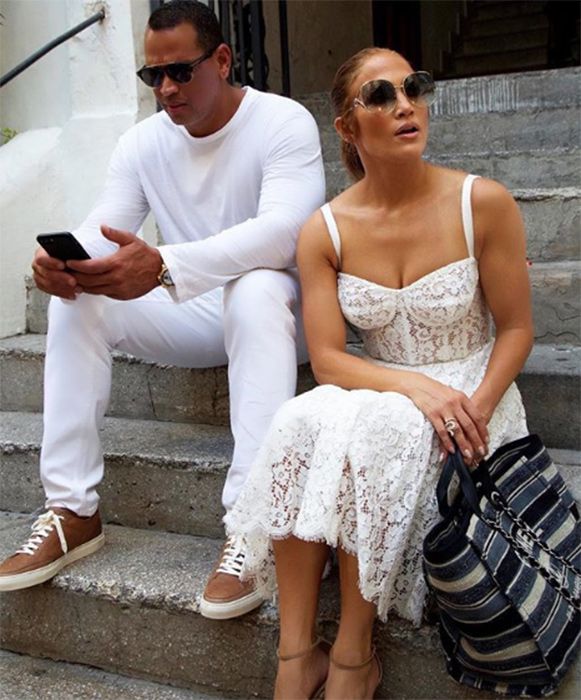 jlo in white outfit