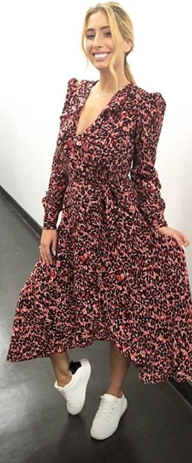 primark red leopard print dress