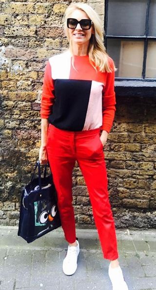tess-daly-red-trousers-instagram