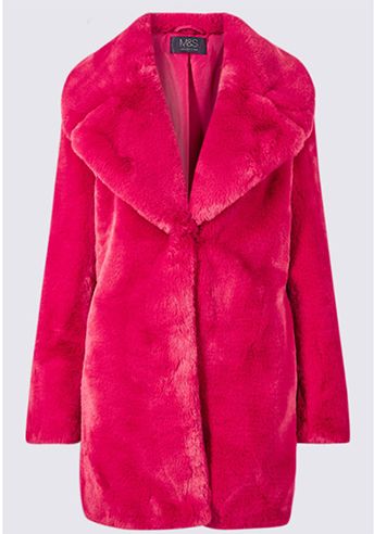 Fearne Cotton's Marks & Spencer faux fur coat is on sale and we want it ...