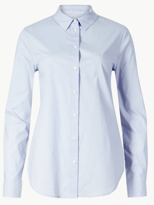 Marks & Spencer's light blue shirt is an office wear staple - Lorraine ...