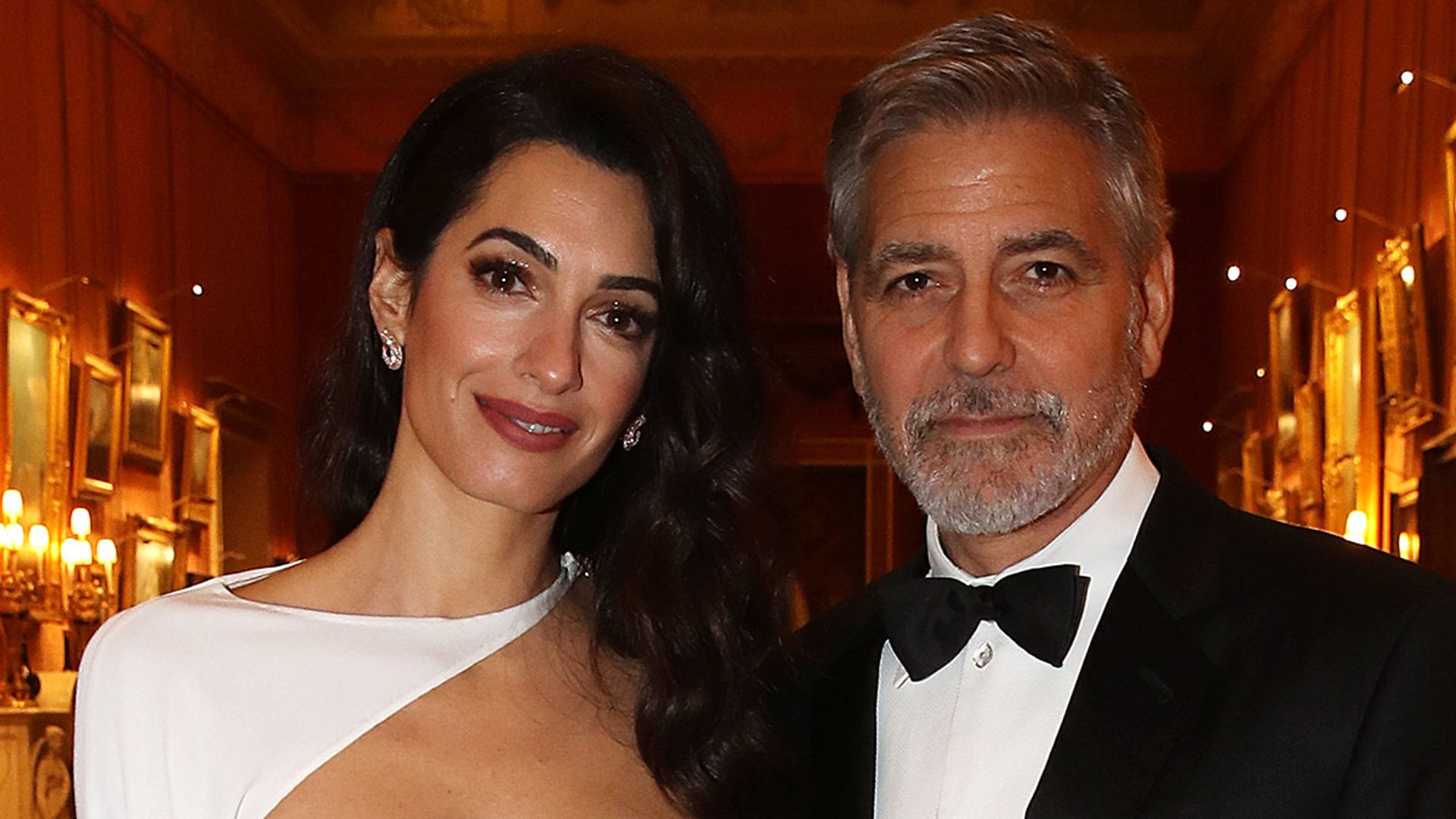 Amal Clooney dazzles in amazing vintage couture gown at Buckingham Palace