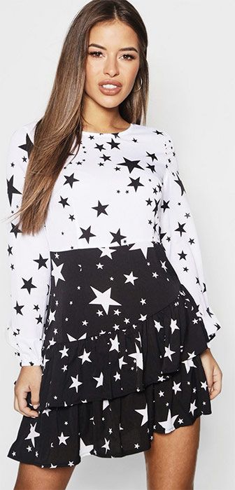 Star Print Dress Boohoo on Sale, UP TO 53% OFF | www 