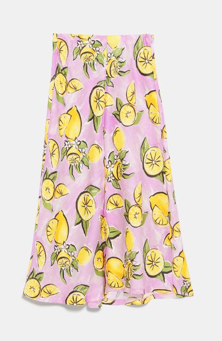 lemon-print-skirt-zara