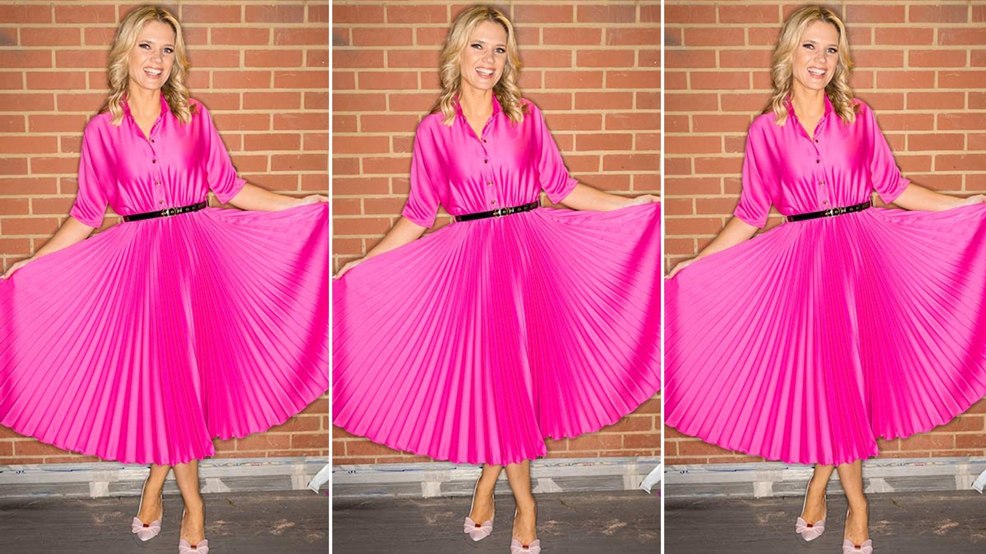 Charlotte Hawkins channels a Disney princess on GMB in bright pink dress 