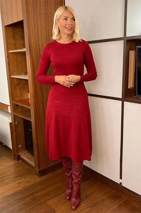 holly-willoughby-red-dress-instagram-red-boots-this-morning