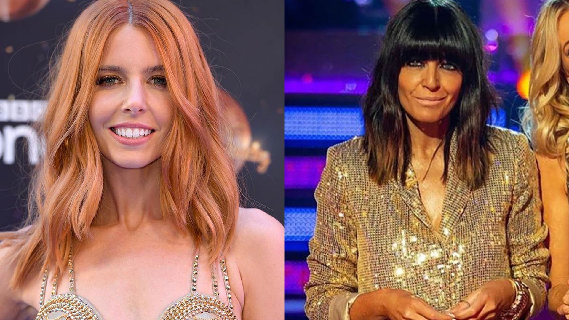 Strictly's Stacey Dooley wears Claudia Winkleman's gold sequin suit on the live tour