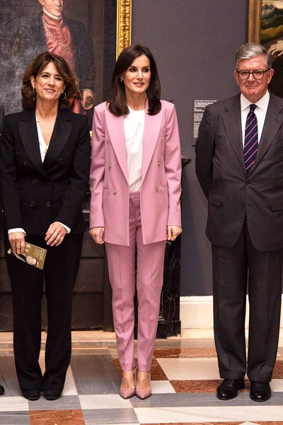 pink suit zara